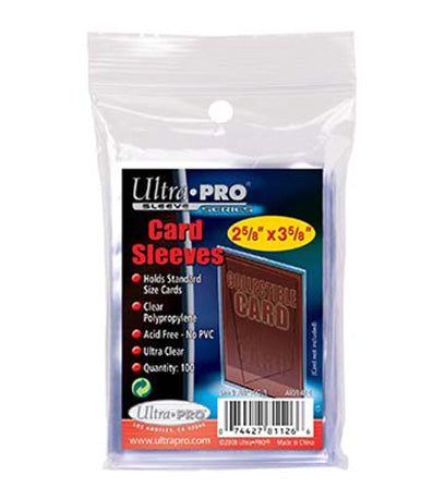 Ultra Pro Card Sleeve - 2-1/2" X 3-1/2" Soft Card Sleeves (Pack of 100)